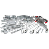 CRAFTSMAN 308-Piece Standard (SAE) and Metric Combination Polished Chrome Mechanics Tool Set (1/4-in; 3/8-in)
