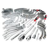 CRAFTSMAN 308-Piece Standard (SAE) and Metric Combination Polished Chrome Mechanics Tool Set (1/4-in; 3/8-in)