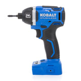 Kobalt 2-Tool 24-Volt Max Brushless Power Tool Combo Kit with Soft Case (1-Battery Included and Charger Included)