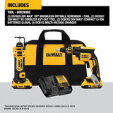 DEWALT  XR 2-Tool 20-Volt Max Brushless Power Tool Combo Kit with Soft Case (2-Batteries and charger Included)