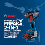 Bosch 2-Tool 18-Volt Brushless Power Tool Combo Kit with Soft Case (2-Batteries Included and Charger Included)