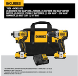 DEWALT  XTREME 2-Tool 12-Volt Max Brushless Power Tool Combo Kit with Soft Case (2-Batteries and charger Included)
