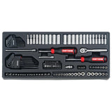 CRAFTSMAN 308-Piece Standard (SAE) and Metric Combination Polished Chrome Mechanics Tool Set (1/4-in; 3/8-in)