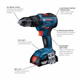 Bosch 2-Tool 18-Volt Brushless Power Tool Combo Kit with Soft Case (2-Batteries Included and Charger Included)