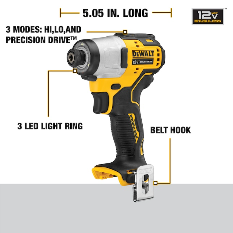 DEWALT 2-Tool 20-Volt Max Brushless Power Tool Combo Kit with Soft Case  (1-Battery and charger Included) in the Power Tool Combo Kits department at