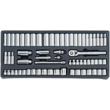 CRAFTSMAN 308-Piece Standard (SAE) and Metric Combination Polished Chrome Mechanics Tool Set (1/4-in; 3/8-in)