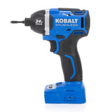 Kobalt 2-Tool 24-Volt Max Brushless Power Tool Combo Kit with Soft Case (1-Battery Included and Charger Included)