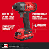 CRAFTSMAN V20 6-Tool 20-volt Max Power Tool Combo Kit with Soft Case (2-Batteries Included and Charger Included)